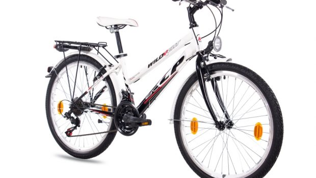 26 Zoll City Bike Fahrrad Herrenrad KCP WILD CAT 18G weiss schwarz gebraucht 