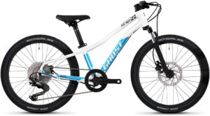 Mountainbike "Kato 20 Full Party", 10 Gang, Shimano, Deore RD-M6000 Schaltwerk, Kettenschaltung hellblau-weiß 20 Zoll (50,80 cm) 25 cm - 20 Zoll (50,80 cm)