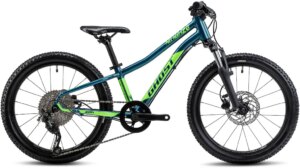 Mountainbike "Kato 20 Full Party", 10 Gang, Shimano, Deore RD-M6000 Schaltwerk, Kettenschaltung blau-limette 20 Zoll (50,80 cm) 25 cm - 20 Zoll (50,80 cm)