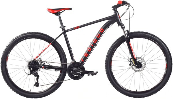 Mountainbike "MA.02", 24 Gang, Shimano, Shimano Acera RD-M3020 Schaltwerk, Kettenschaltung schwarz 27,5 Zoll (69,85 cm) 48 cm - 27,5 Zoll (69,85 cm)