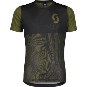 Scott Lässiges funktionales Kinder Mountainbike Trikot. Farbe: Grün / Schwarz / Größe: 140