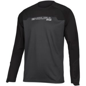 Endura Schnelltrocknendes lässiges Herren Mountainbike Trikot. Farbe: Farbeblock / Grau / Schwarz / Größe: XXL