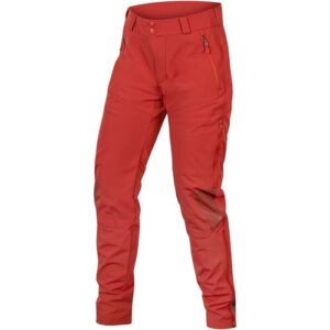Endura Robuste elastische Damen Mountainbike Hose. Farbe: Rot / Größe: L