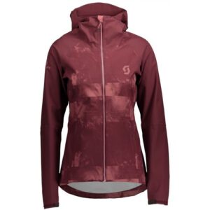Scott Wasserdichte atmungsaktive Damen Mountainbike Jacke. Farbe: Rot / Größe: XS
