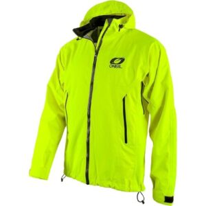O'Neal MTB Freeride Downhill Mountainbike Outdoor Jacke, Regenjacke - TSUNAMI Rain Jacket neon yellow - Neon Gelb, wasserdicht, atmungsaktiv, Größe S - XXL, Größe:M