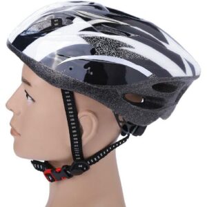 Hameb Fahrradhelm, farbecht, verstellbarer Mountainbike-Helm aus EPS-Schaum zum Skifahren-Silber