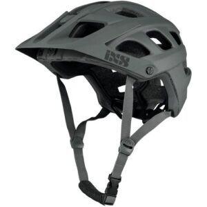 iXS Klassischer belüfteter Mountainbike Helm. Farbe: Grau / Größe: M-L
