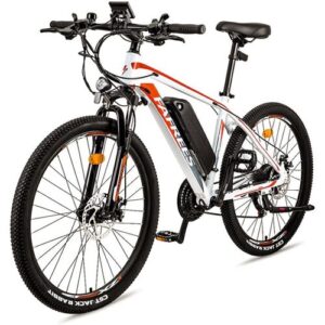 Fafrees Elektrofahrrad 27.5 Zoll Mountainbike E-bike 250W Shimano Pedelec E-MTB 21-Gänge Weiß