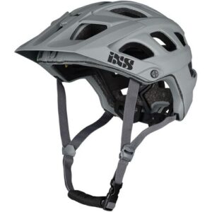iXS Komfortabler anpassbarer Mountainbike Helm. Farbe: Grau / Größe: S-M