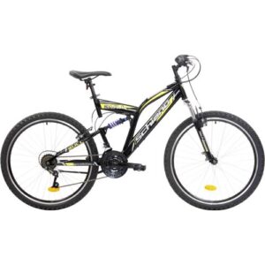 Schiano Mountainbike Fully 26 Zoll RH 47cm 18-Gang schwarz gelb