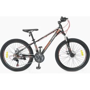 CANULL Kinder-Mountainbike XC 241 schwarz/rot 24